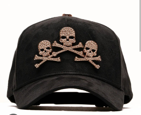 Barbas Hats "Rose Gold Skulls"
